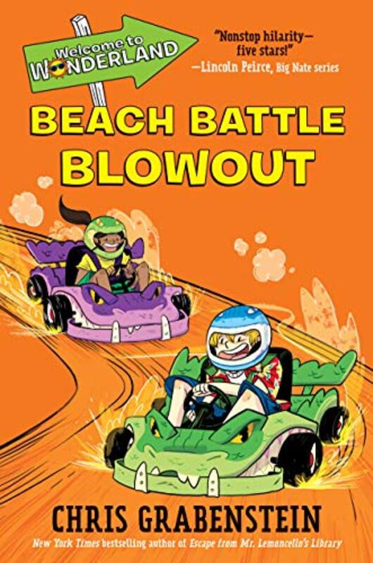 Book cover for "Beach Battle Blowout" by Chris Grabenstein