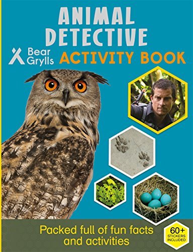 Book cover for "Bear Grylls Sticker Activity: Animal Detective" by Bear Grylls