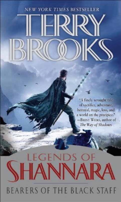 Book cover for "Bearers of the Black Staff" by Terry Brooks