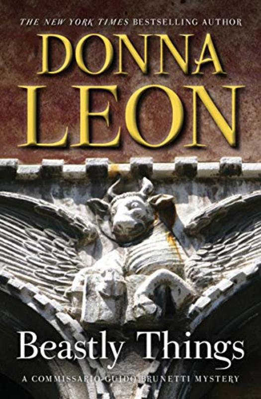 Book cover for "Beastly Things" by Donna Leon