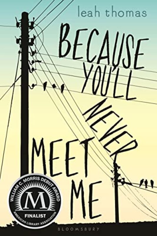 Book cover for "Because You'll Never Meet Me" by Leah Thomas