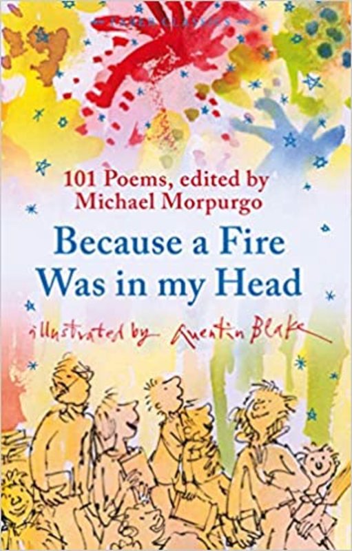 Book cover for "Because a Fire Was in My Head" by Michael Morpurgo