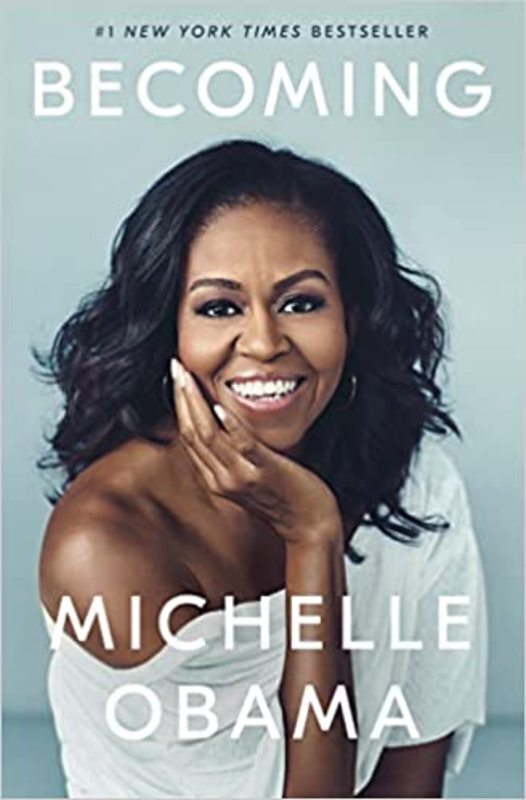 Book cover for "Becoming" by Michelle Obama