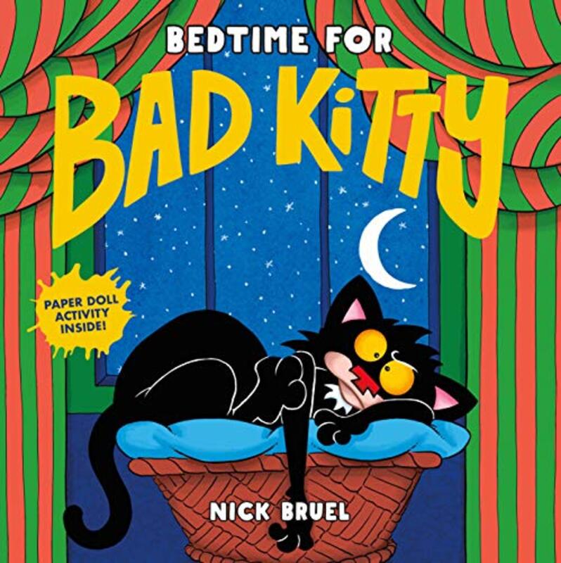 Book cover for "Bedtime for Bad Kitty" by Nick Bruel