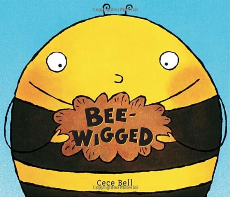 Book cover for "Bee-Wigged" by Cece Bell