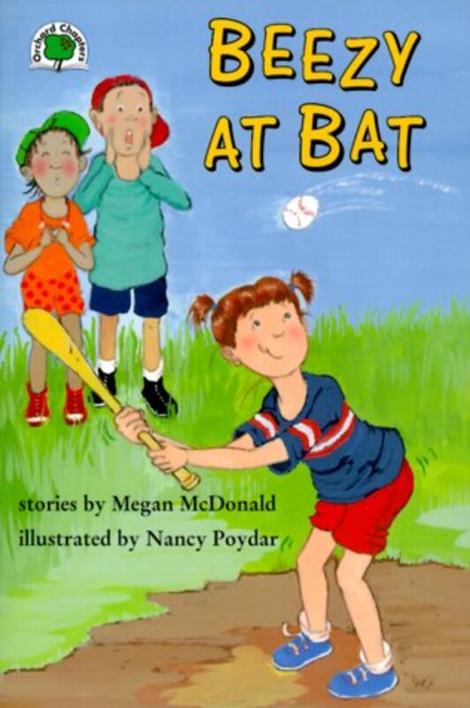 Book cover for "Beezy at Bat" by Megan McDonald