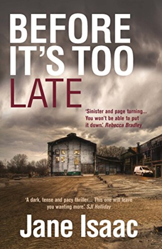 Book cover for "Before It's Too Late" by Jane Isaac