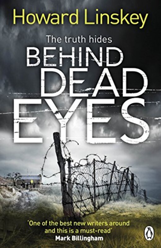 Book cover for "Behind Dead Eyes" by Howard Linskey