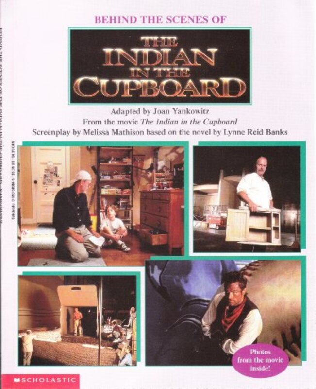 Book cover for "Behind the Scenes of the Indian in the Cupboard" by Lynne Reid Banks