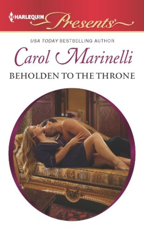 Book cover for "Beholden to the Throne" by Carol Marinelli
