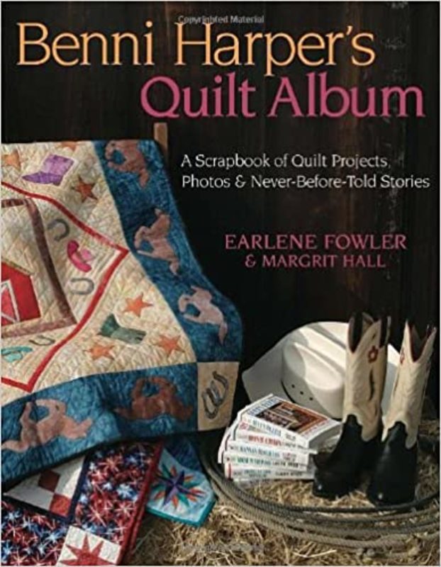 Book cover for "Benni Harper's Quilt Album" by Earlene Fowler