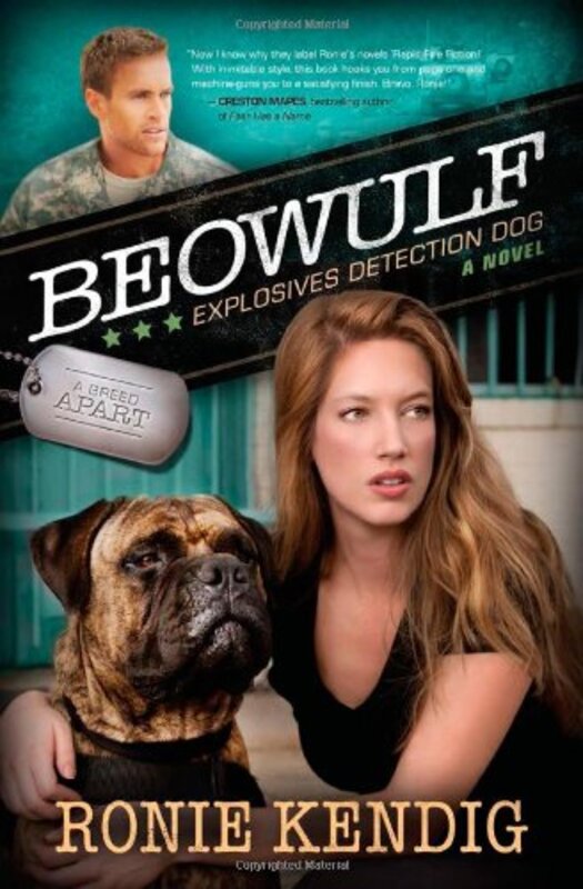 Book cover for "Beowulf: Explosives Detection Dog" by Ronie Kendig