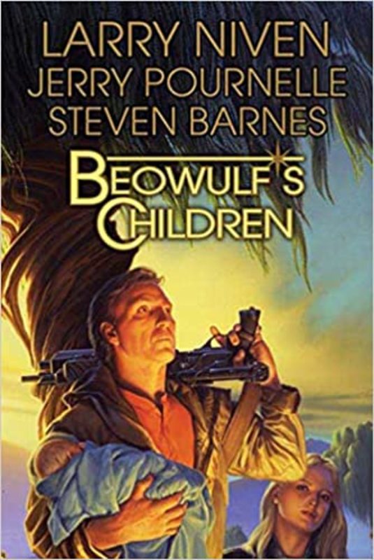 Book cover for "Beowulf's Children / The Dragons of Heorot" by Steven Barnes