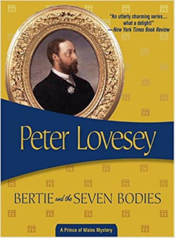 Book cover for "Bertie and the Seven Bodies" by Peter Lovesey