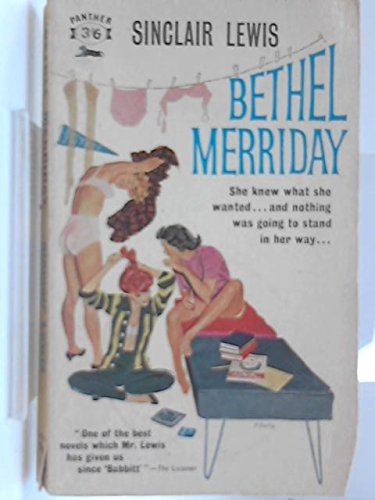 Book cover for "Bethel Merriday" by Sinclair Lewis