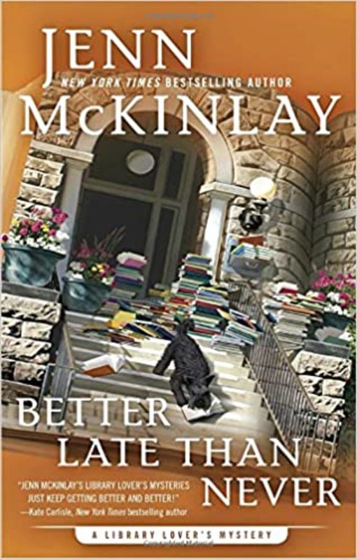 Book cover for "Better Late Than Never" by Jenn McKinlay