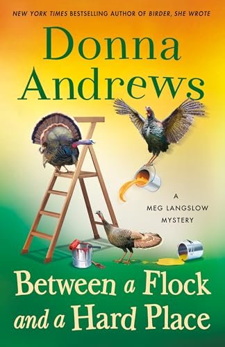 Book cover for "Between a Flock and a Hard Place" by Donna Andrews