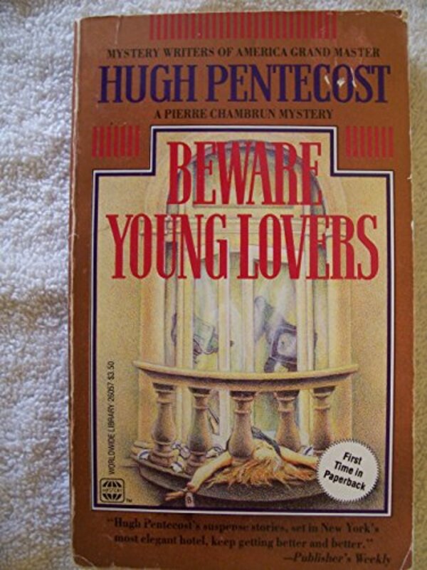 Book cover for "Beware Young Lovers" by Hugh Pentecost