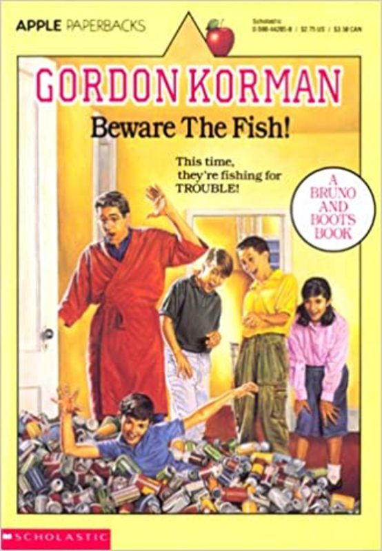 Book cover for "Beware the Fish!" by Gordon Korman