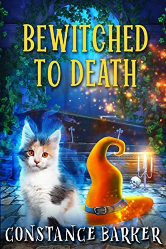 Book cover for "Bewitched to Death" by Constance Barker