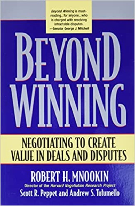 Book cover for "Beyond Winning" by Robert H. Mnookin