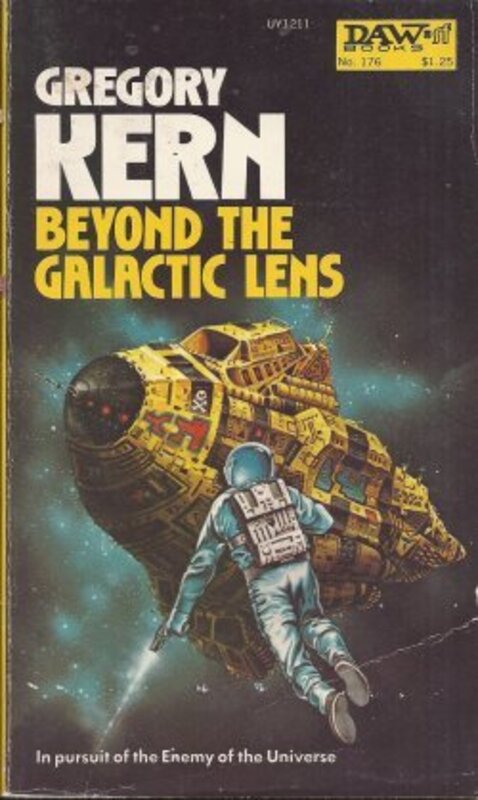 Book cover for "Beyond the Galactic Lens" by EC Tubb