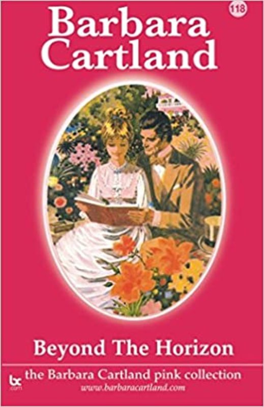 Book cover for "Beyond the Horizon" by Barbara Cartland