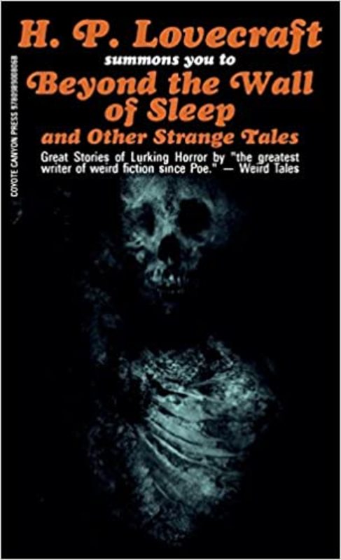 Book cover for "Beyond the Wall of Sleep and Other Strange Tales" by H. P. Lovecraft