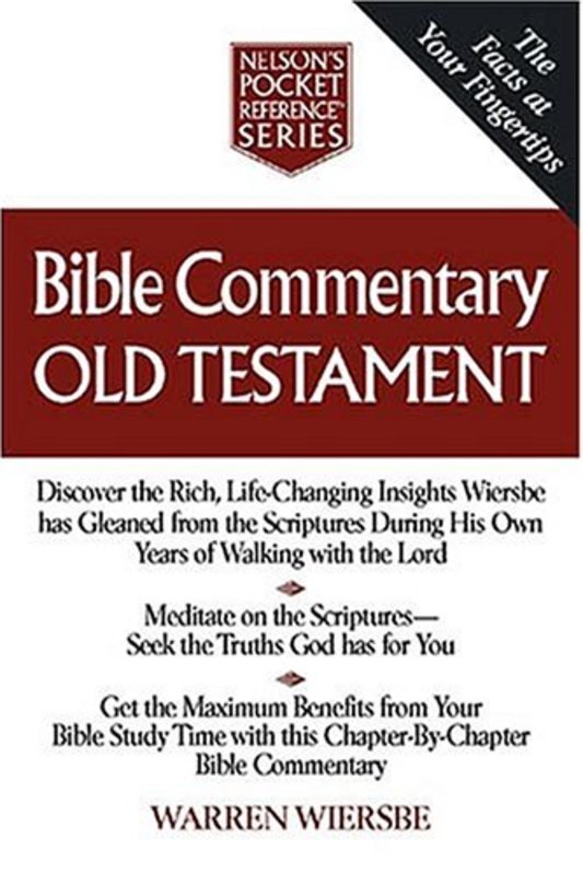 Book cover for "Bible Commentary Old Testament: Nelson's Pocket Reference Series" by Warren W Wiersbe
