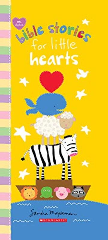 Book cover for "Bible Stories for Little Hearts" by Sandra Magsamen
