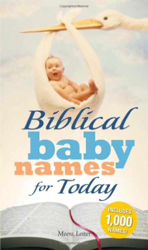 Book cover for "Biblical Baby Names for Today" by Meera Lester