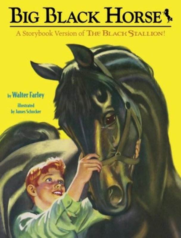 Book cover for "Big Black Horse" by Walter Farley