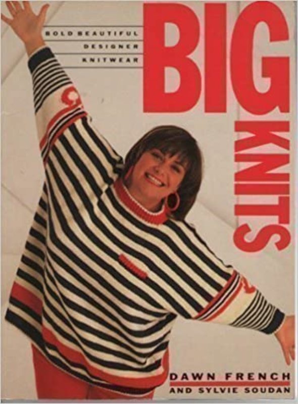 Book cover for "Big Knits" by Dawn French