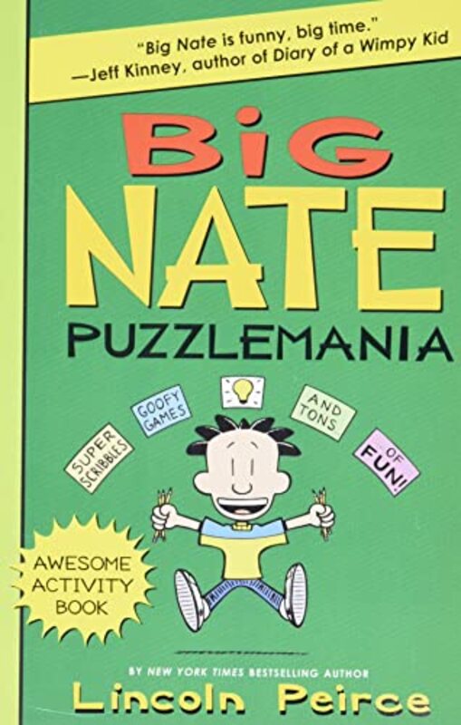Book cover for "Big Nate Puzzlemania" by Lincoln Peirce