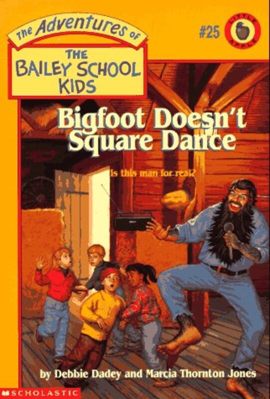 Book cover for "Bigfoot Doesn't Square Dance" by Marcia Thornton Jones