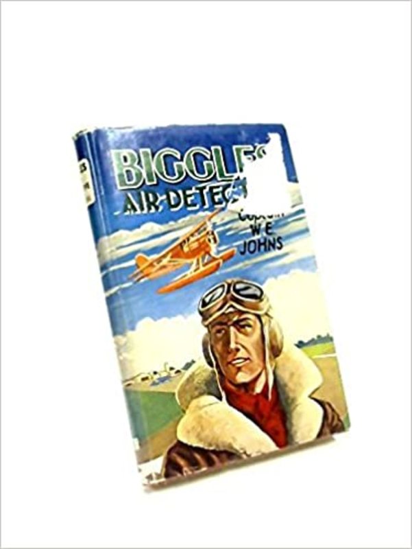 Book cover for "Biggles Air Detective" by Captain WE Johns