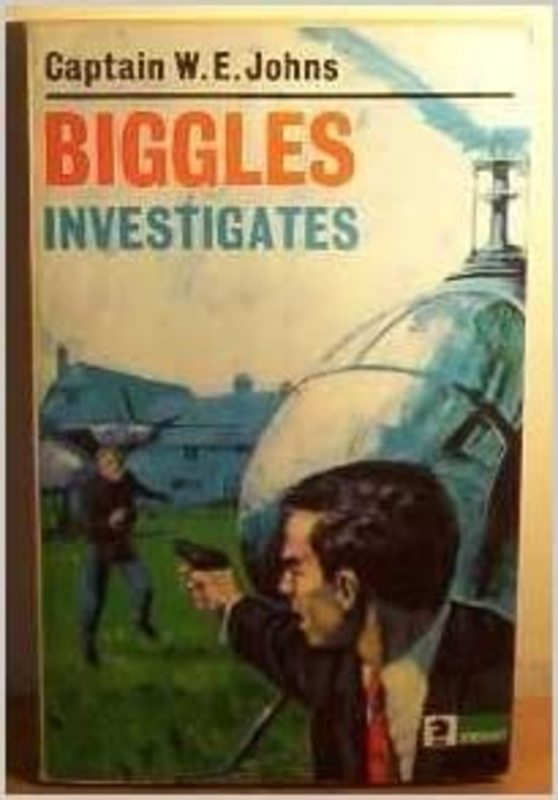 Book cover for "Biggles Investigates" by Captain WE Johns