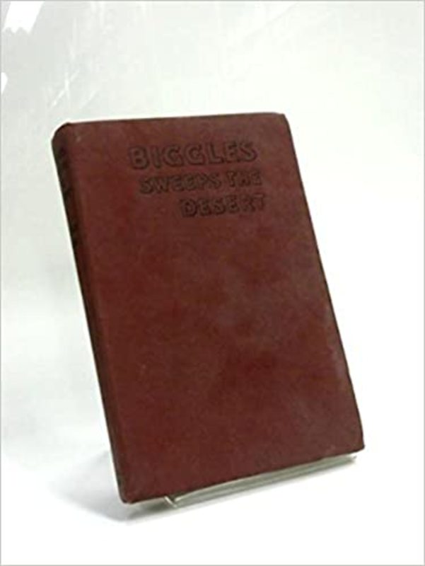Book cover for "Biggles Sweeps the Desert" by Captain WE Johns