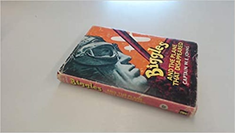 Book cover for "Biggles and the Plane that Disappeared" by Captain WE Johns