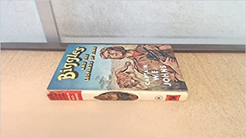 Book cover for "Biggles and the leopards of Zinn" by Captain WE Johns