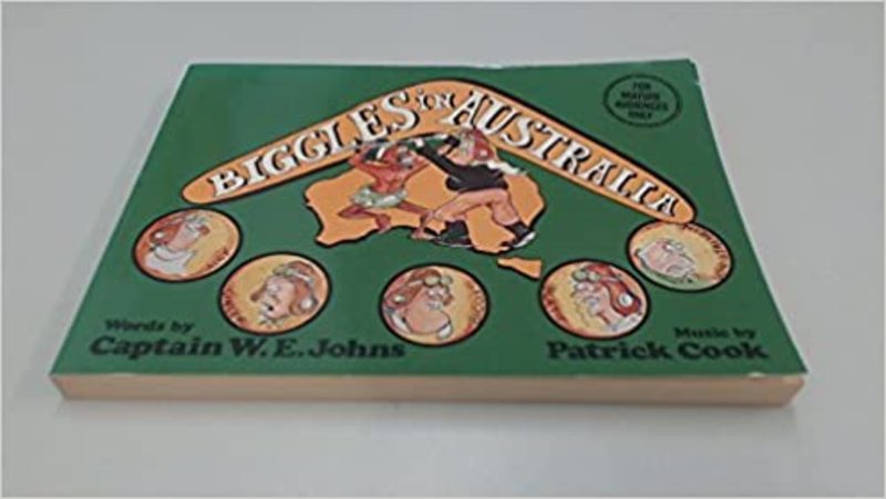 Book cover for "Biggles in Australia" by Captain WE Johns