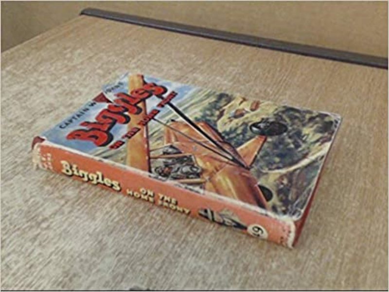 Book cover for "Biggles on the Home Front" by Captain WE Johns