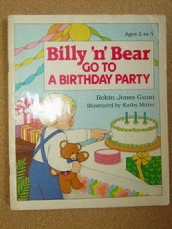 Book cover for "Billy 'n' Bear Go to a Birthday Party" by Robin Jones Gunn
