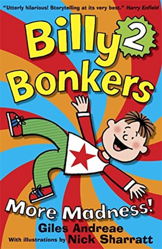 Book cover for "Billy Bonkers 2: More Madness" by Giles Andreae