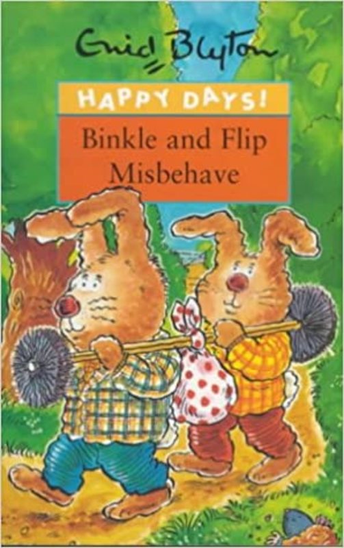 Book cover for "Binkle and Flip Misbehave" by Enid Blyton