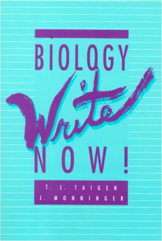 Book cover for "Biology Write Now!" by Joseph Monninger