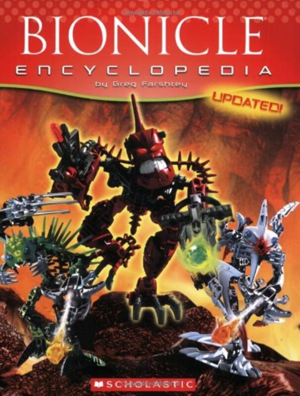 Book cover for "Bionicle Encyclopedia" by Greg Farshtey