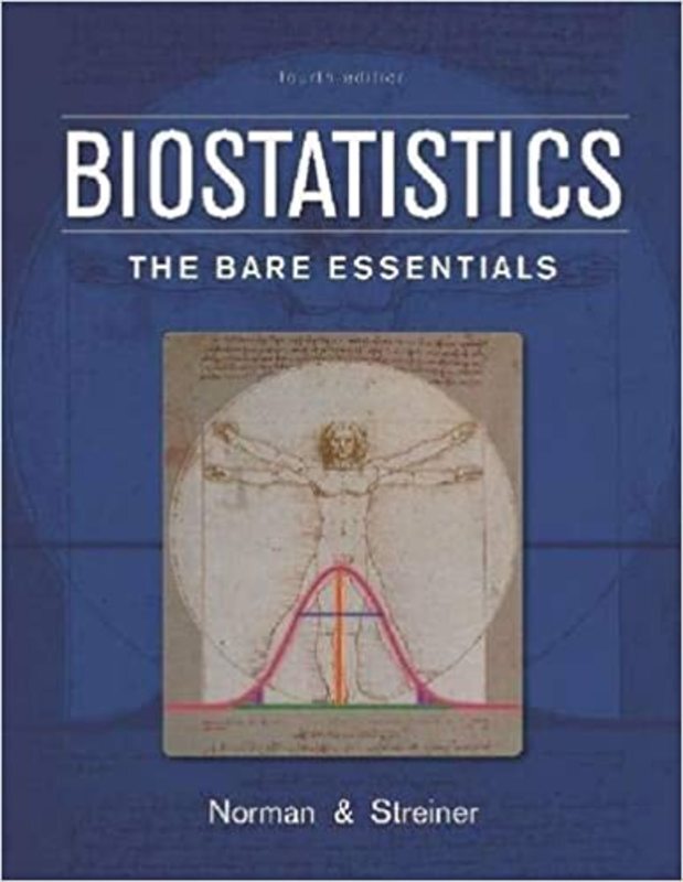Book cover for "Biostatistics" by Geoffrey R. Norman