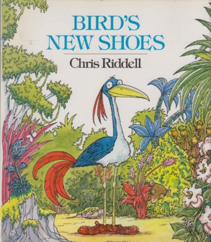 Book cover for "Bird's New Shoes" by Chris Riddell