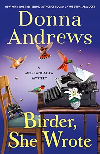 Book cover for "Birder, She Wrote" by Donna Andrews